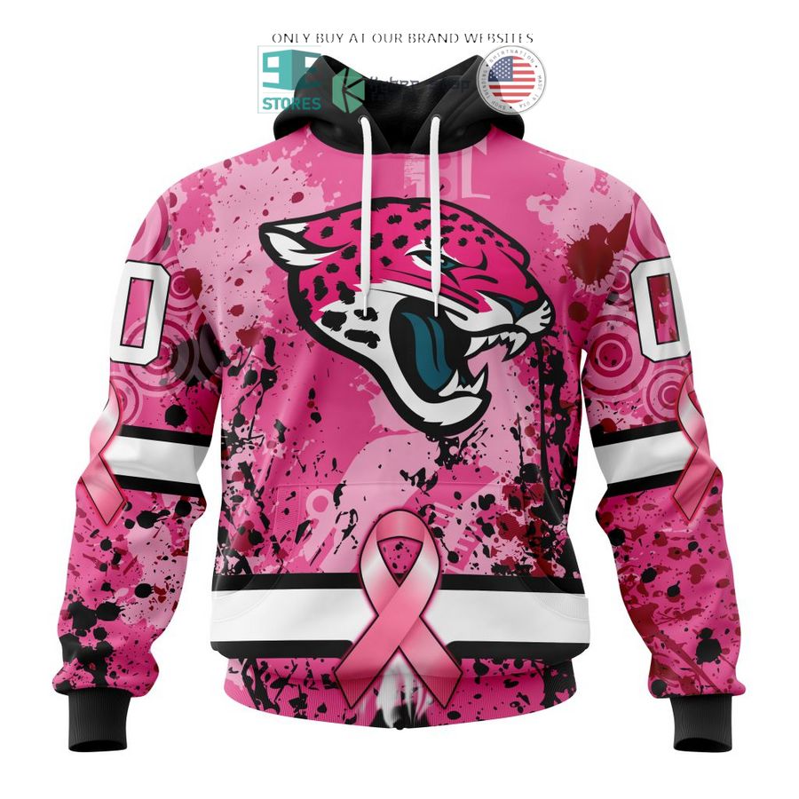 personalized jacksonville jaguars breast cancer awareness 3d shirt hoodie 1 90346