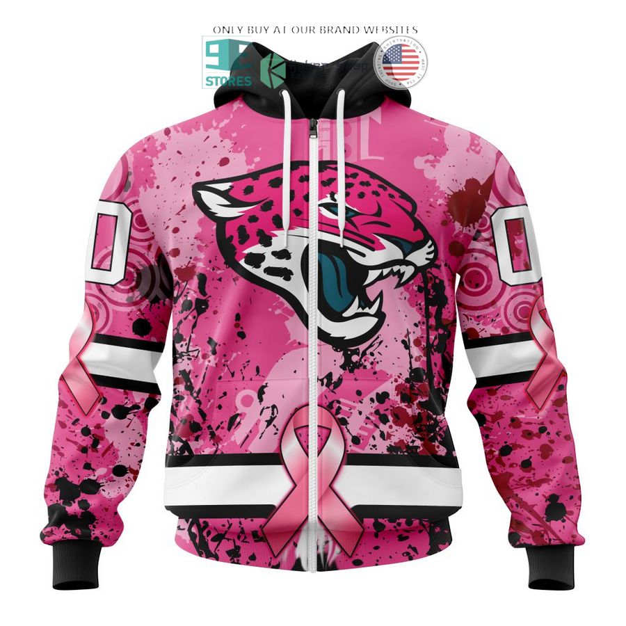 personalized jacksonville jaguars breast cancer awareness 3d shirt hoodie 2 49962