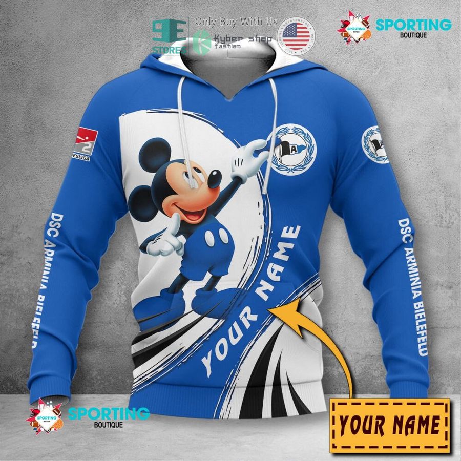 personalized mickey mouse dsc arminia bielefeld 3d shirt hoodie 2 5482