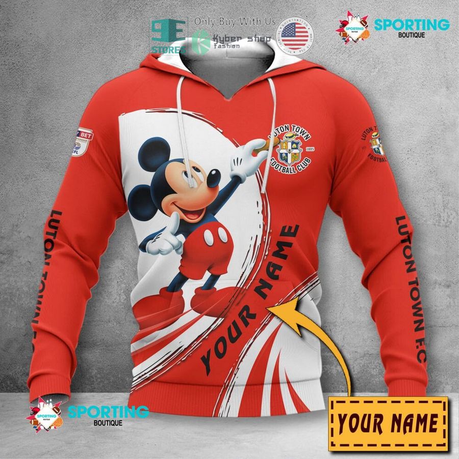 personalized mickey mouse luton town f c 3d shirt hoodie 2 37406