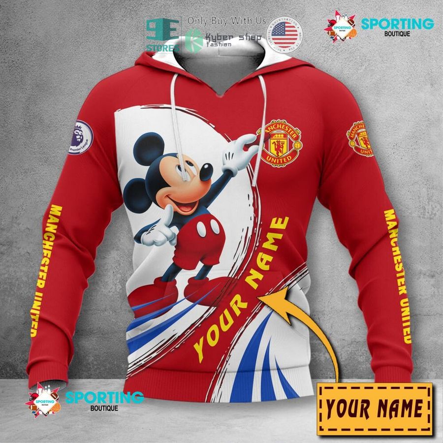 personalized mickey mouse manchester united 3d shirt hoodie 2 28094
