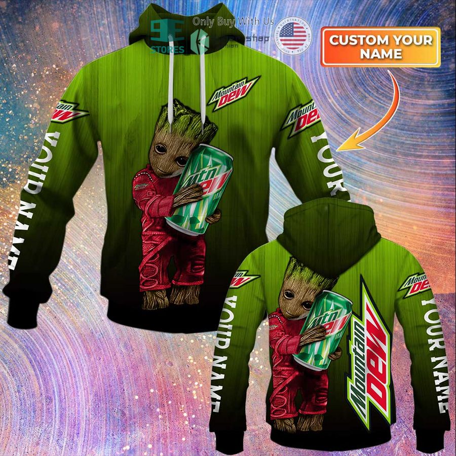 personalized mountain dew groot 3d hoodie 1 86997