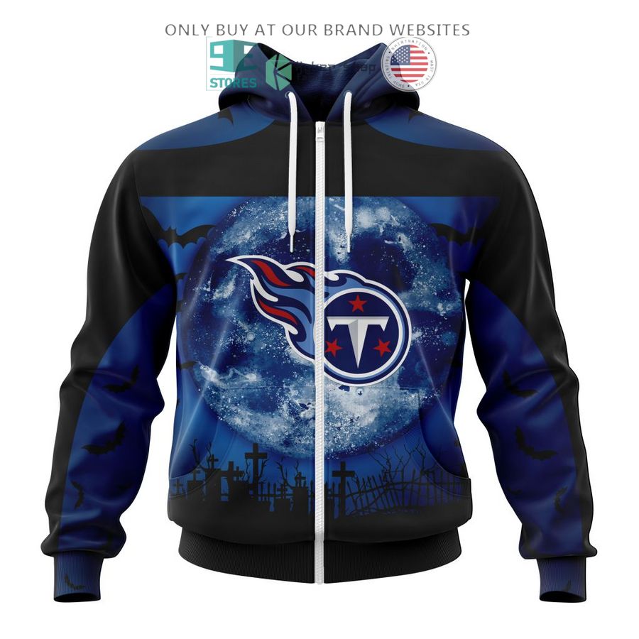 personalized nfl tennessee titans halloween moon 3d shirt hoodie 2 37822