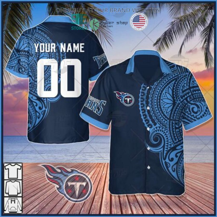 personalized nfl tennessee titans polynesian tattoo hawaiian shirt 1 96041