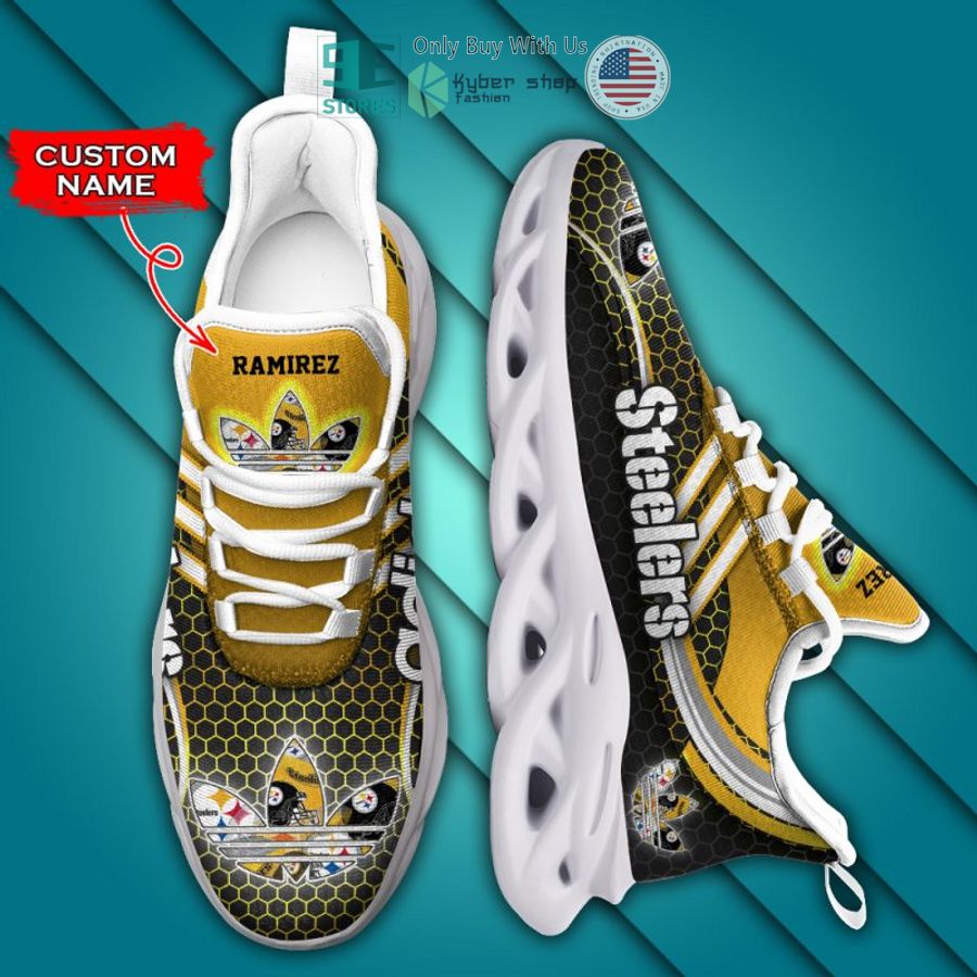 personalized pittsburgh steelers adidas max soul shoes 2 44113
