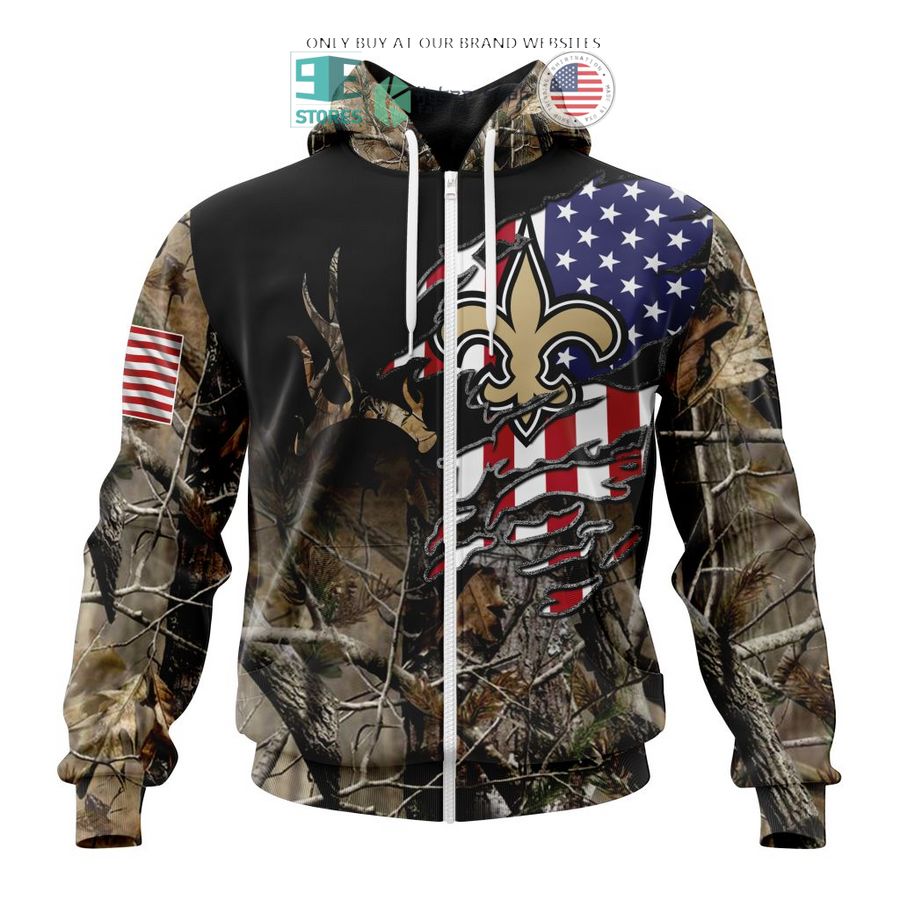 personalized us flag new orleans saints special camo hunting 3d shirt hoodie 2 51145