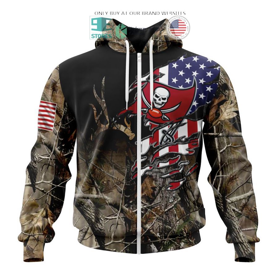 personalized us flag tampa bay buccaneers special camo hunting 3d shirt hoodie 2 51921