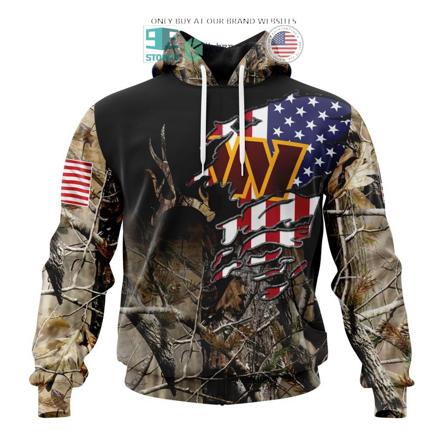 personalized us flag washington commanders special camo hunting 3d shirt hoodie 1 74715