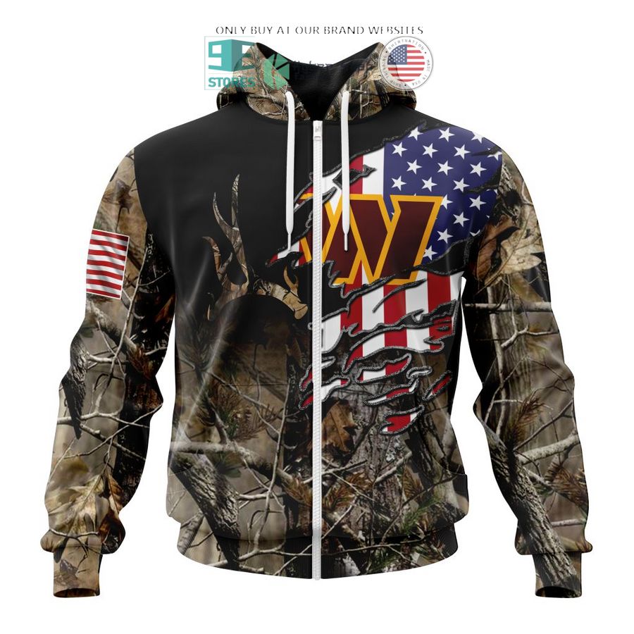 personalized us flag washington commanders special camo hunting 3d shirt hoodie 2 20913