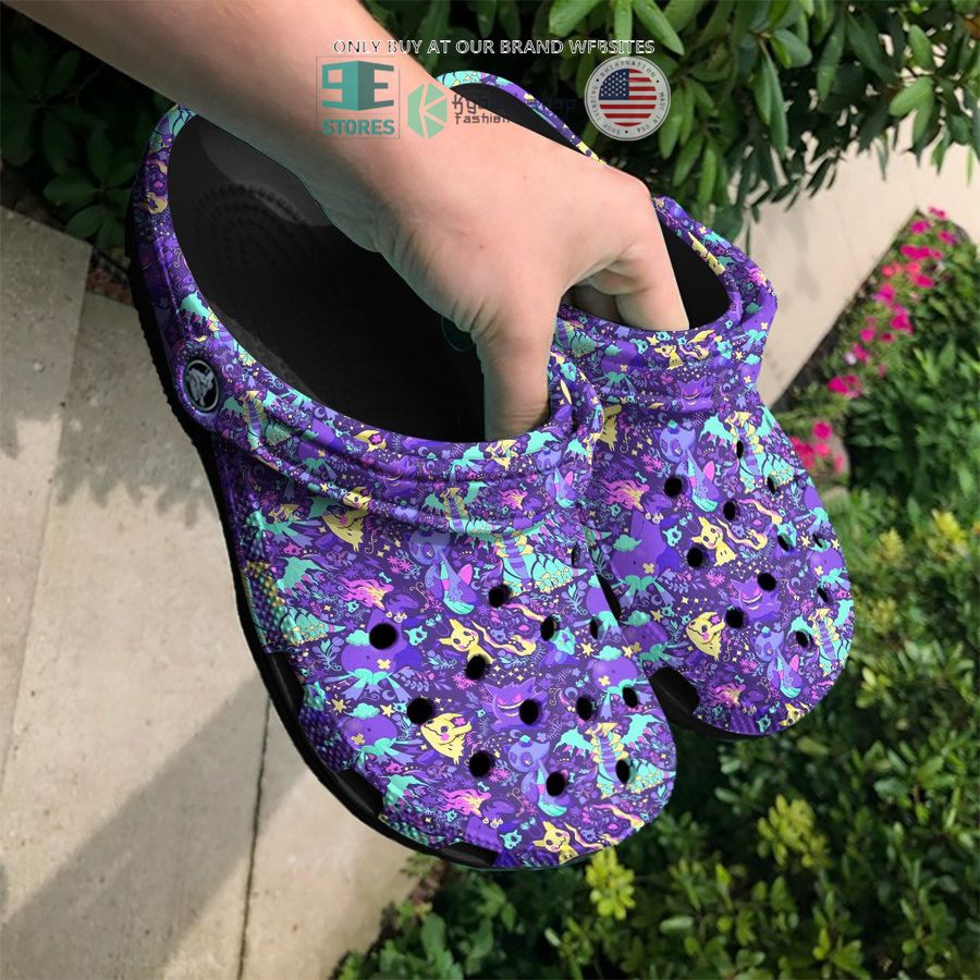 pokemon ghost type pattern violet crocs crocband shoes 2 2819
