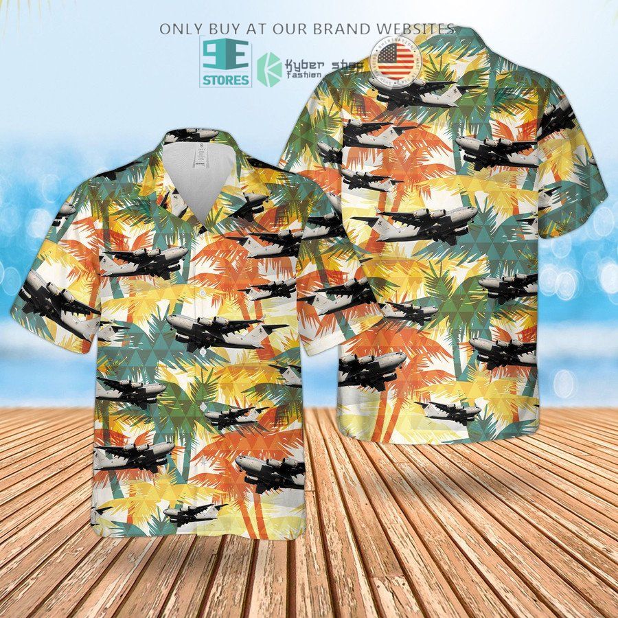 raaf boeing c 17 globemaster multicolor hawaiian shirt 1 48639