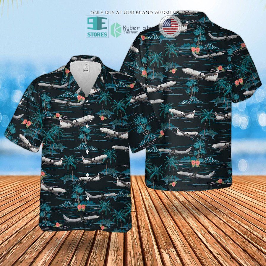 raf boeing p 8a poseidon mra1 hawaiian shirt shorts 2 62984