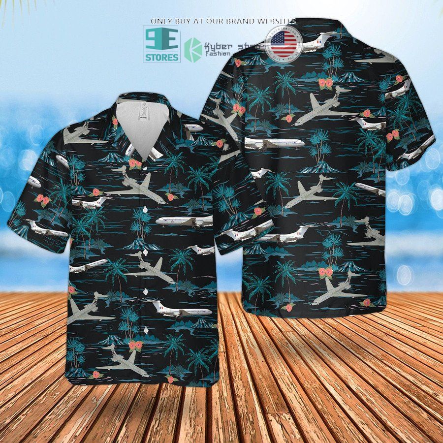 raf historical vickers vc10 black hawaiian shirt shorts 2 33875