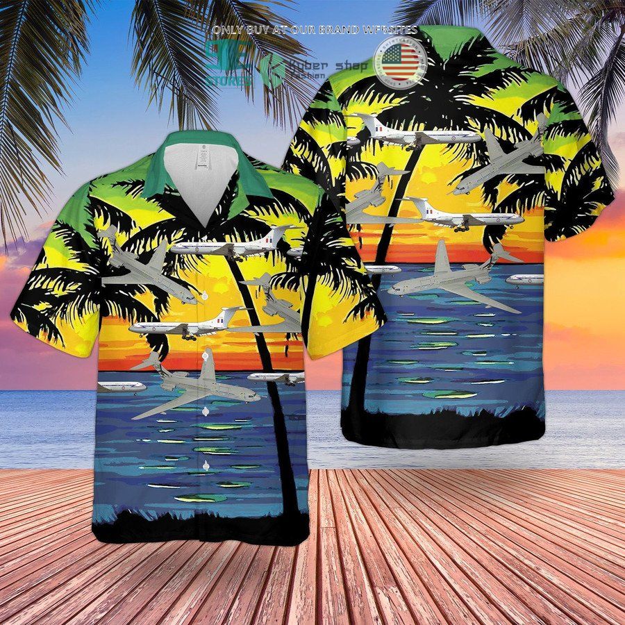 raf historical vickers vc10 hawaiian shirt shorts 2 66049
