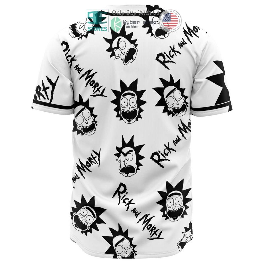 rick sanchez pattern white baseball jersey 2 96627