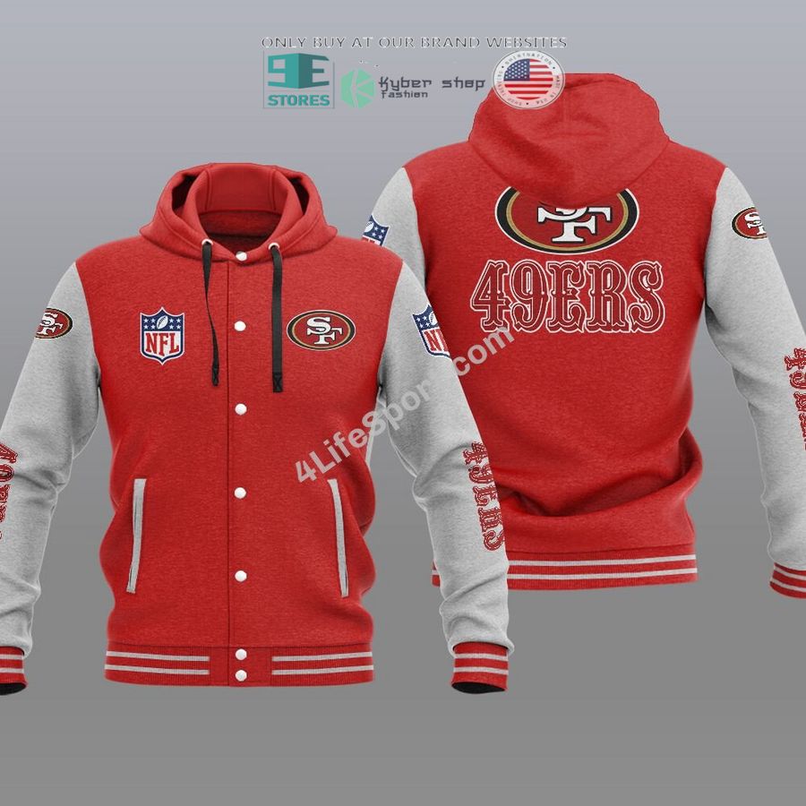 san francisco 49ers baseball hoodie jacket 2 84160