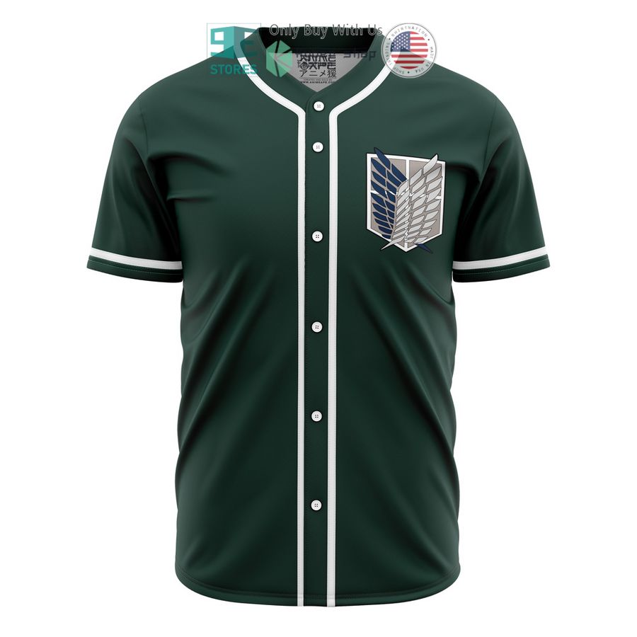 scouting regiment attack on titan baseball jersey 2 40549