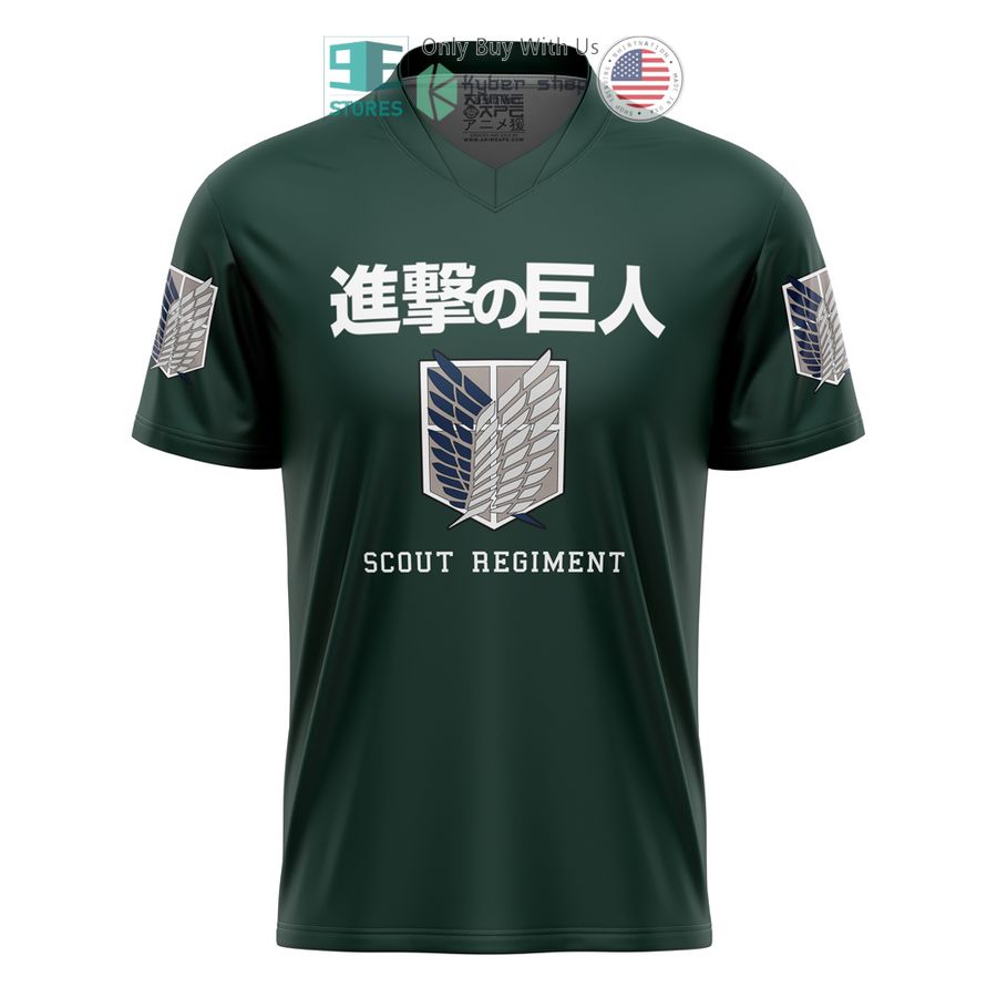 scouting regiment attack on titan football jersey 2 96974