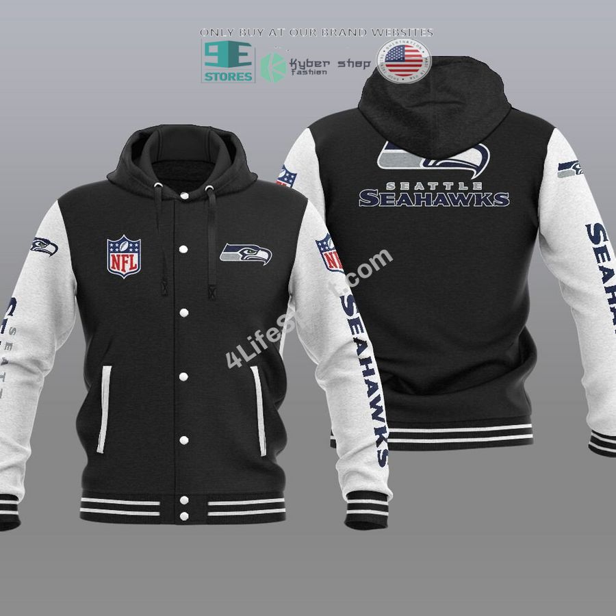 seattle seahawks baseball hoodie jacket 2 42441