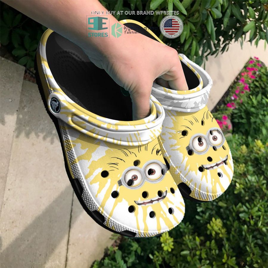 silly minion face tie dye crocs crocband shoes 2 57781