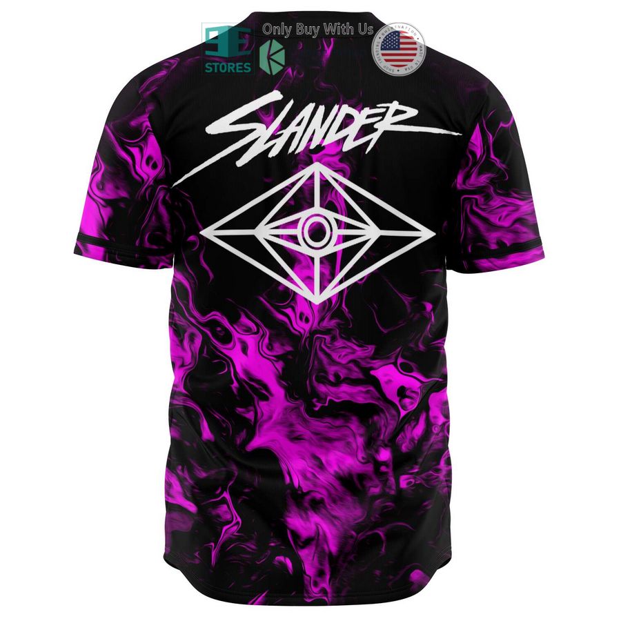 slander logo black pink baseball jersey 2 46063