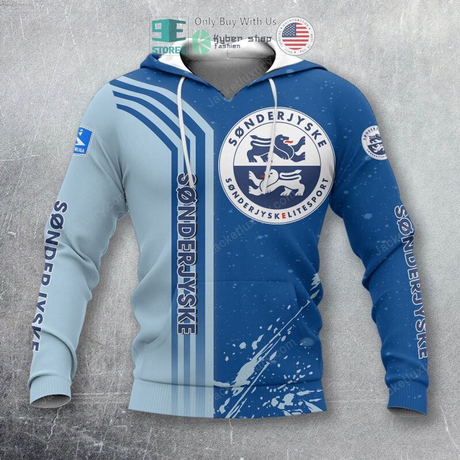 sonderjyske fodbold blue polo shirt hoodie 2 41381