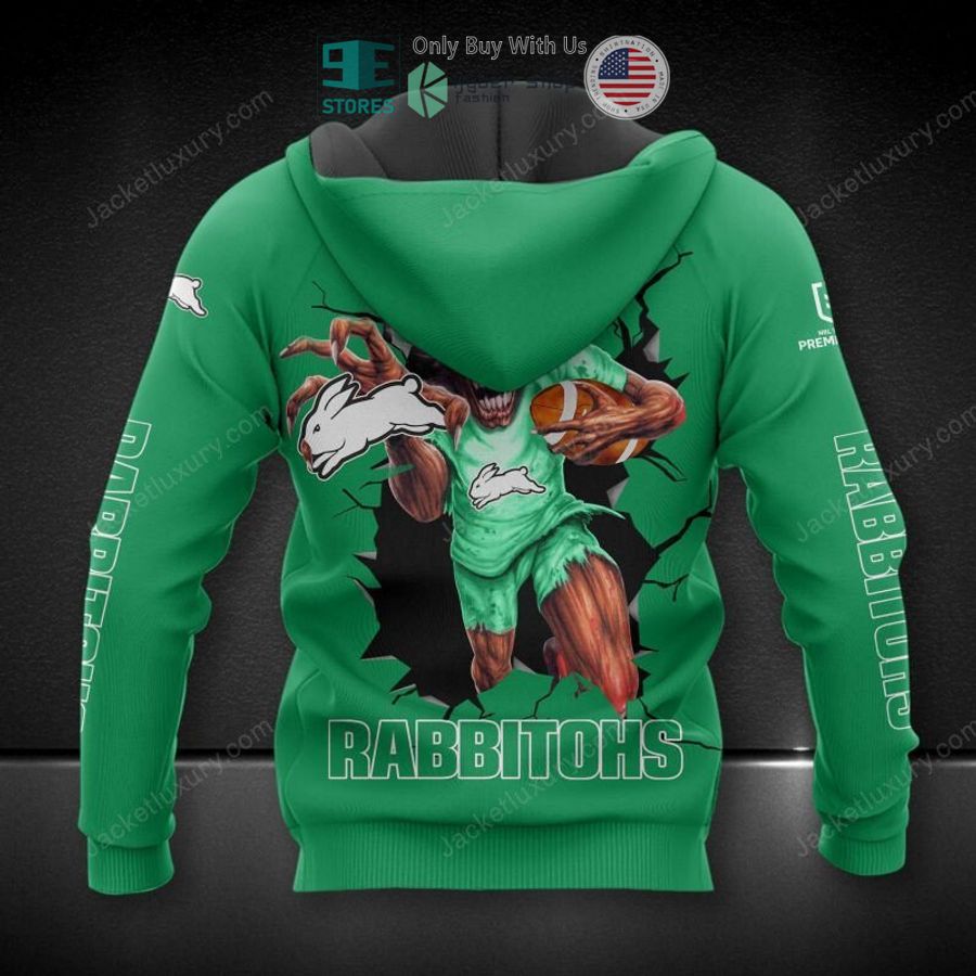 south sydney rabbitohs eddie mascot 3d hoodie polo shirt 2 80179