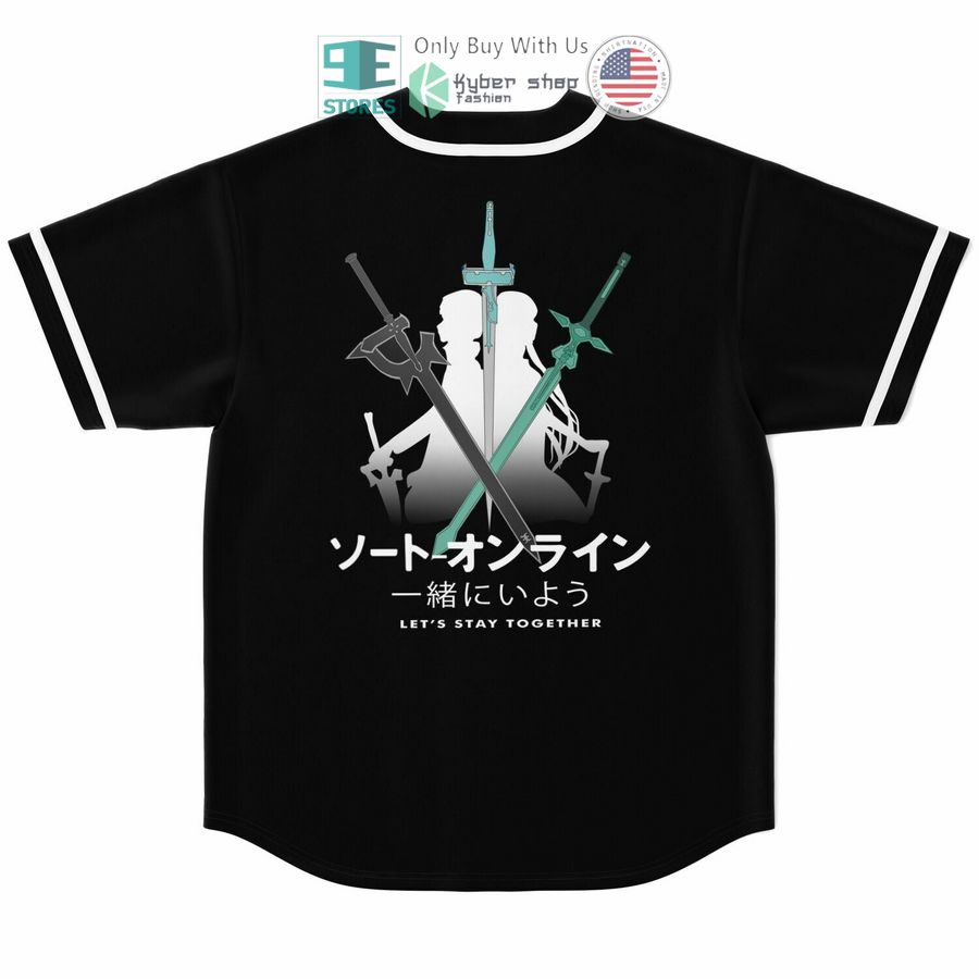 sword art online scavenge slay survive lets stay together baseball jersey 2 67233