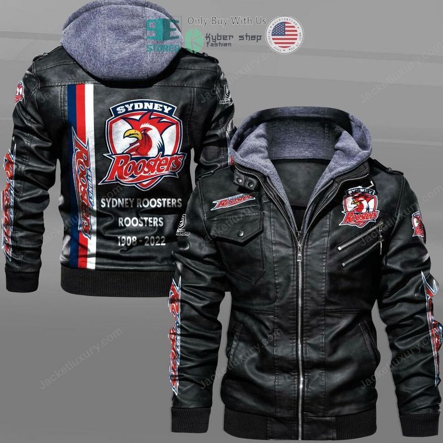 sydney roosters 1908 2022 leather jacket 1 78364