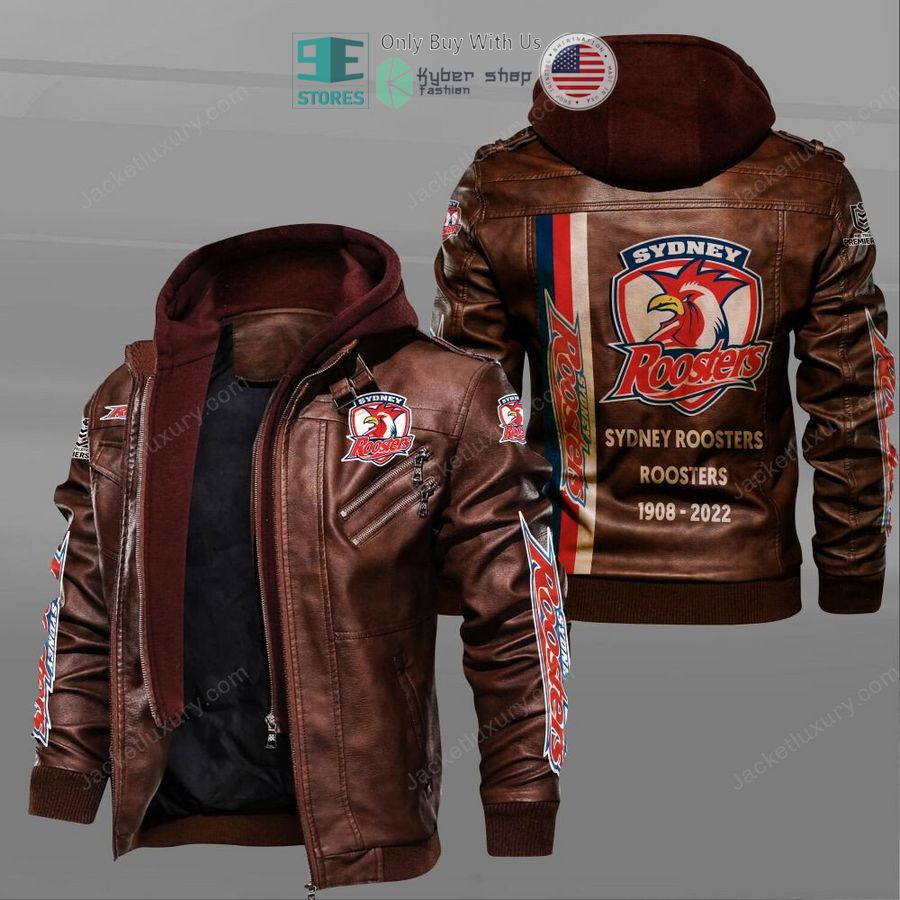 sydney roosters 1908 2022 leather jacket 2 66574