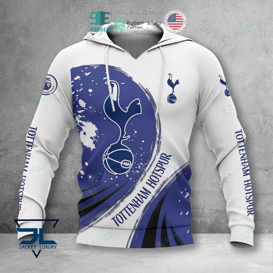 tottenham hotspur logo f c white blue 3d polo shirt hoodie 2 37777
