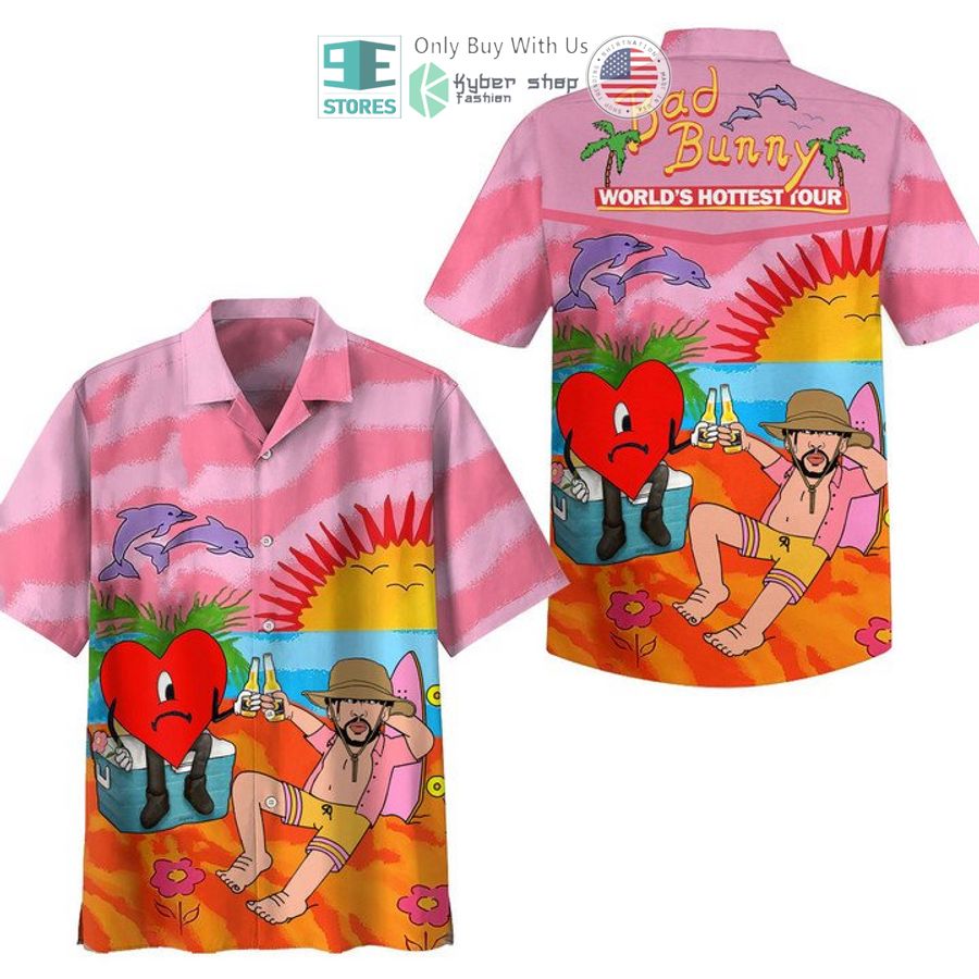 un verano sin ti bad bunny worlds hottest tour hawaiian shirt 1 73404
