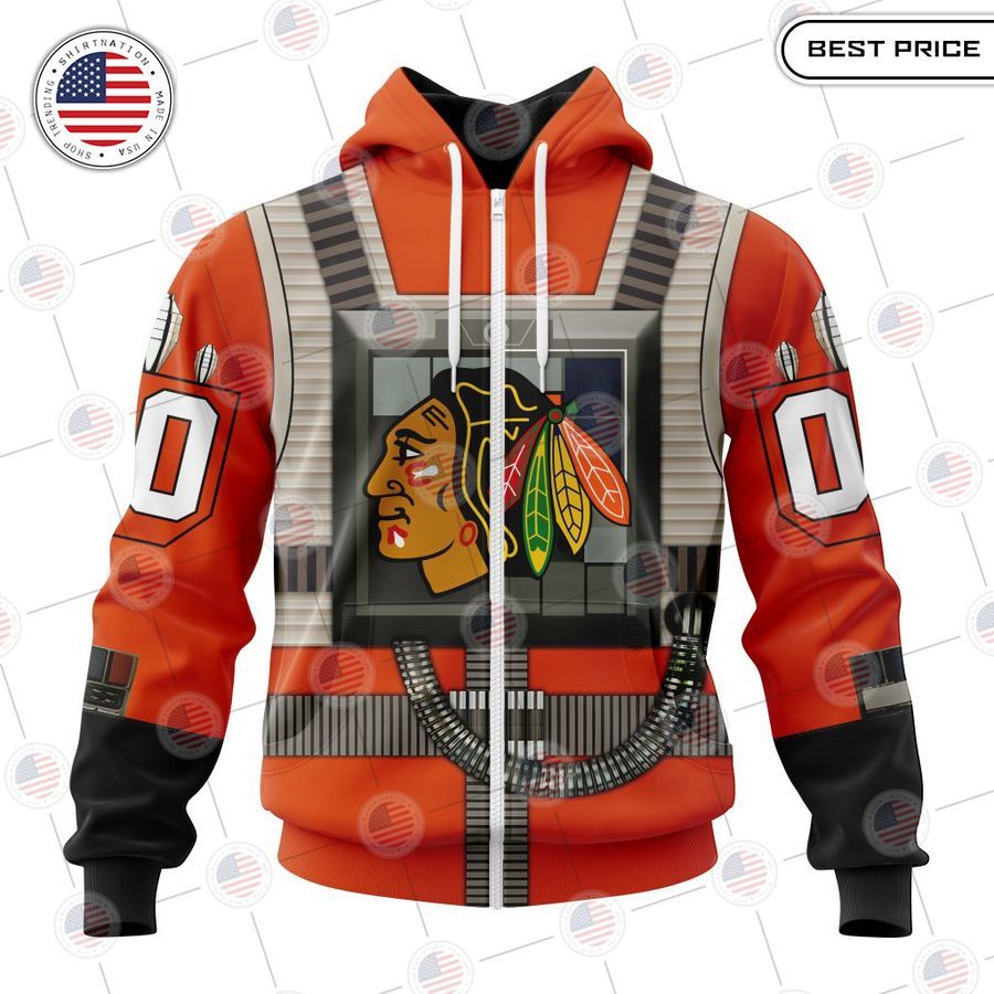 chicago blackhawks star wars rebel pilot design custom shirt 2 625