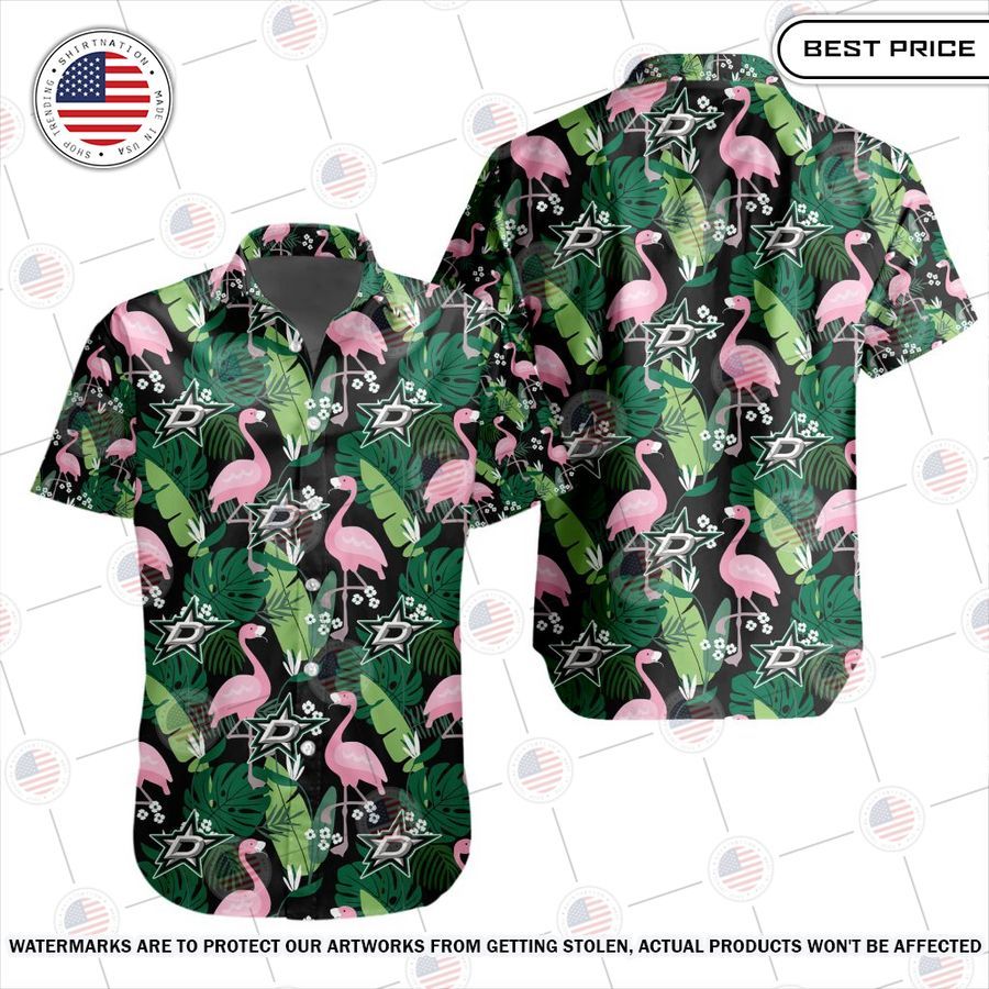 Dallas Stars Flamingo Hawaiian Shirt I like your dress, it is amazing