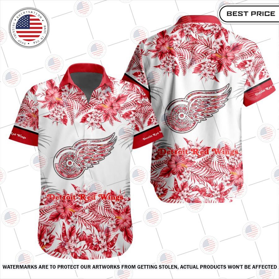 Detroit Red Wings Special Hawaiian Shirt Elegant and sober Pic