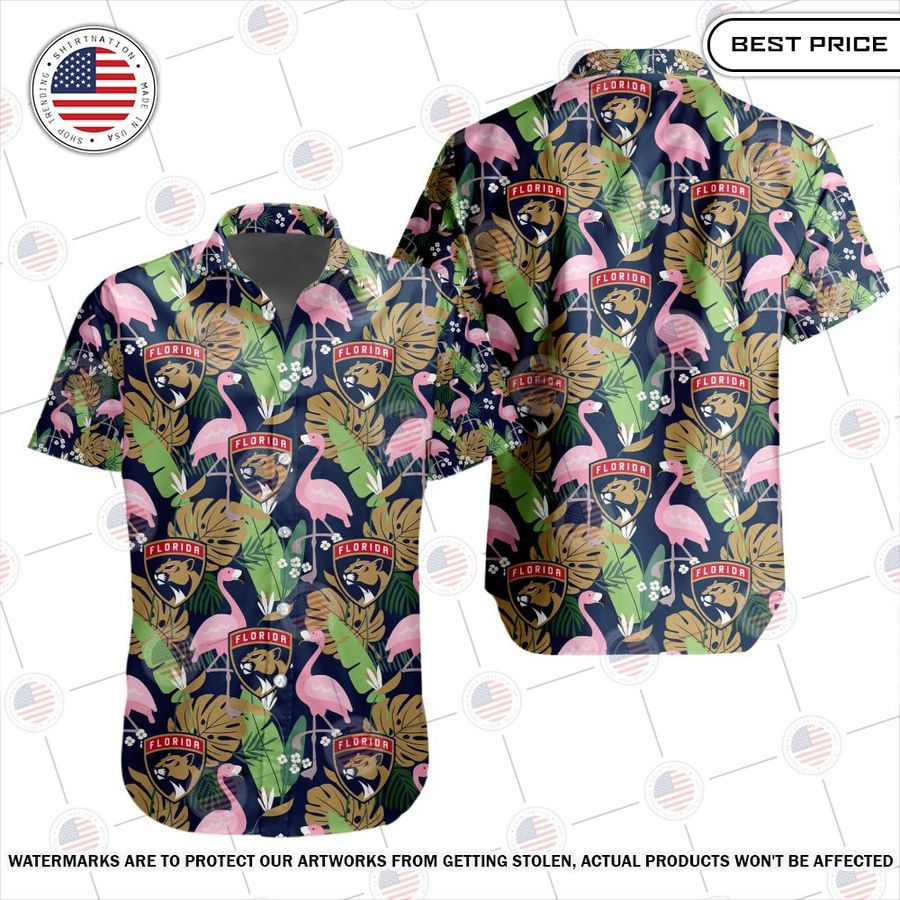 Florida Panthers Flamingo Hawaiian Shirt Good look mam