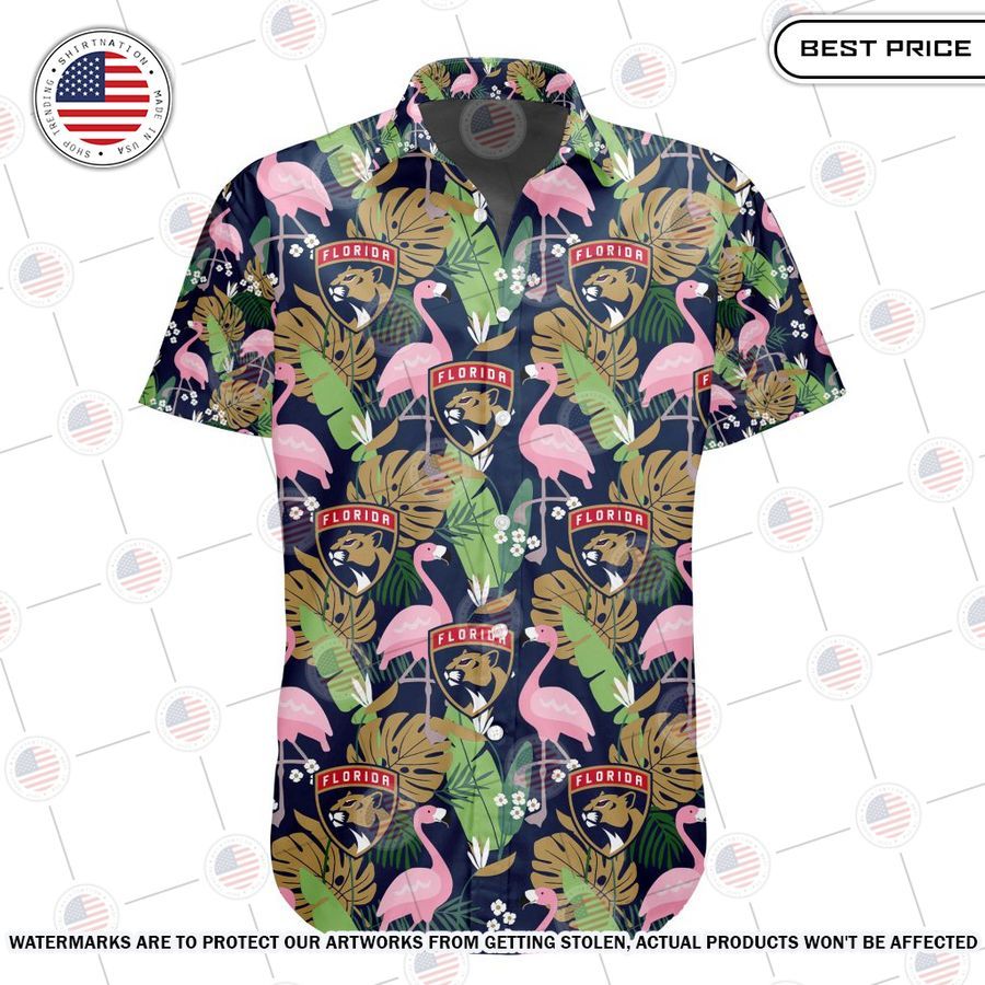 Florida Panthers Flamingo Hawaiian Shirt I like your hairstyle