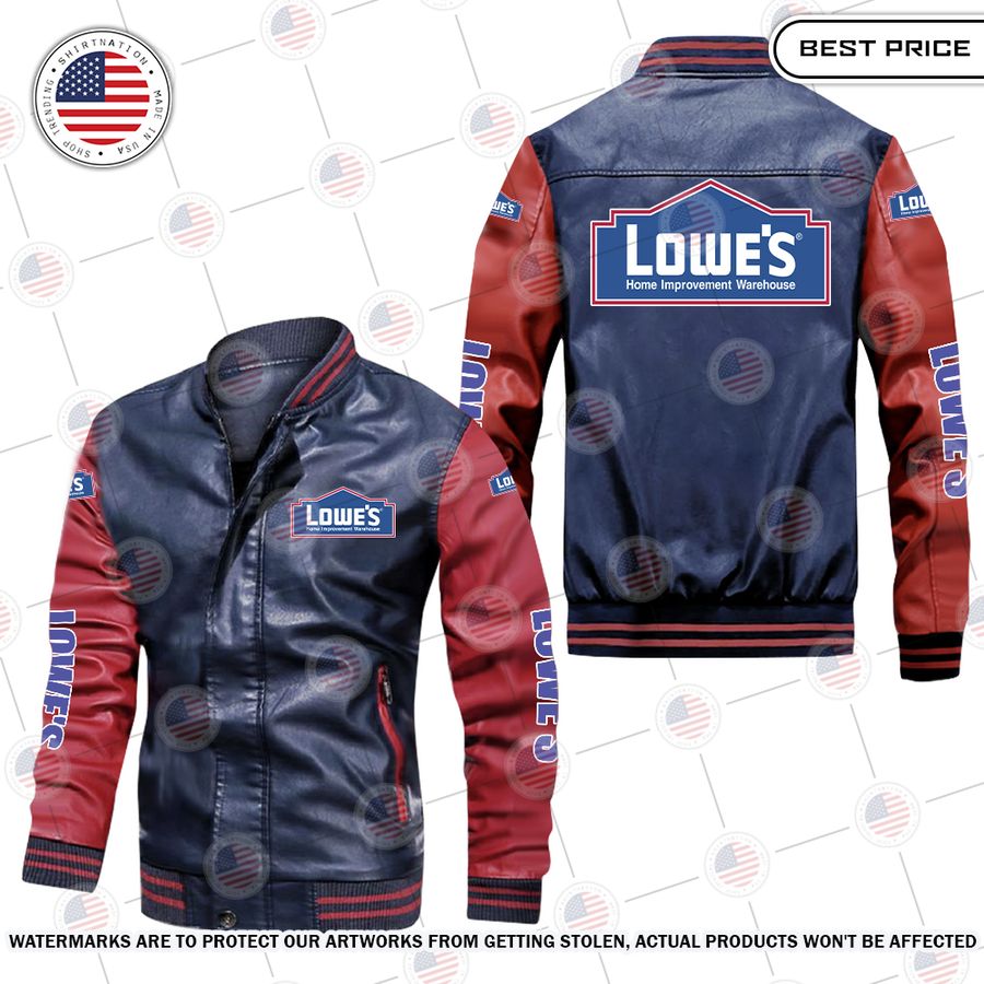 Lowe's Leather Bomber Jacket Loving click