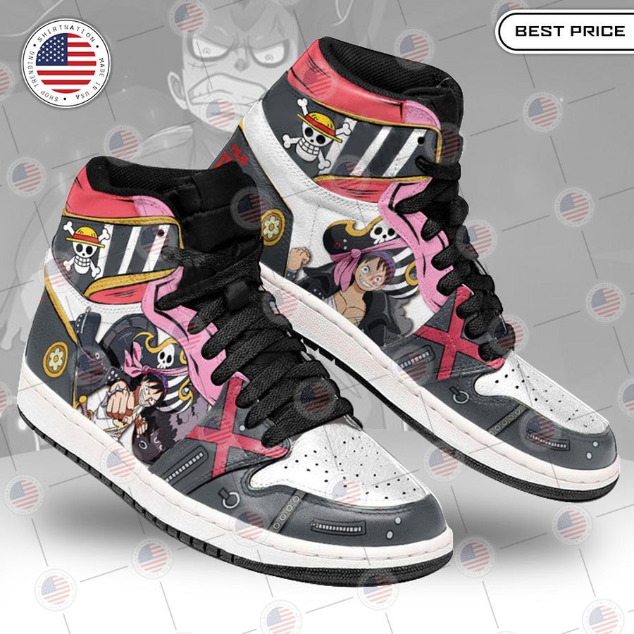 one piece monkey d luffy red air jordan high top shoes 1 654