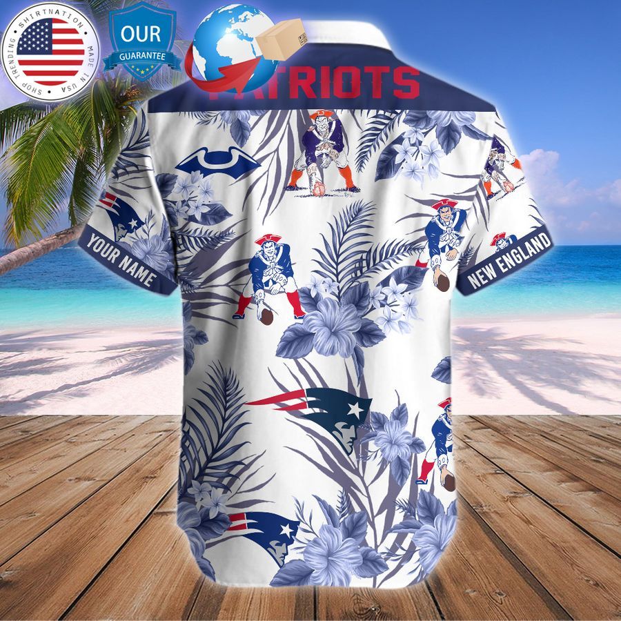 personalized hibiscus new england patriots hawaiian shirt 2 236