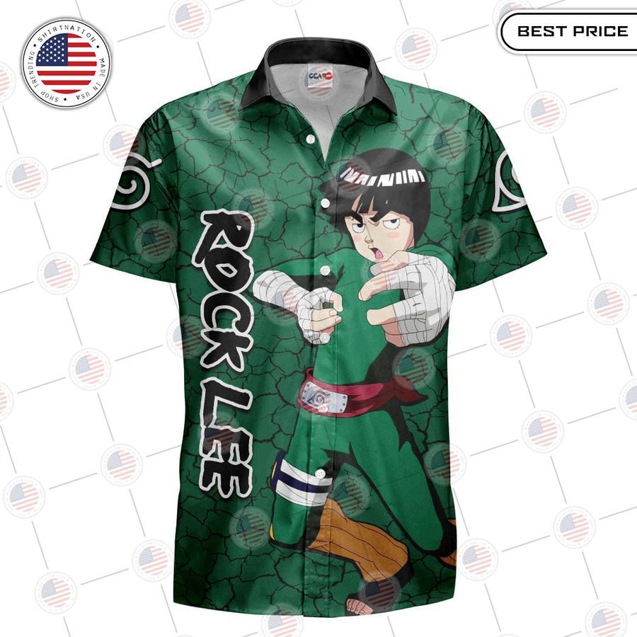rock lee merch hawaiian shirt 2 543