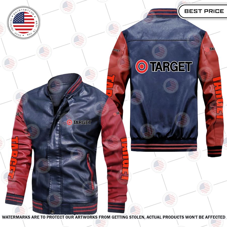 Target Leather Bomber Jacket I can see the development in your personality