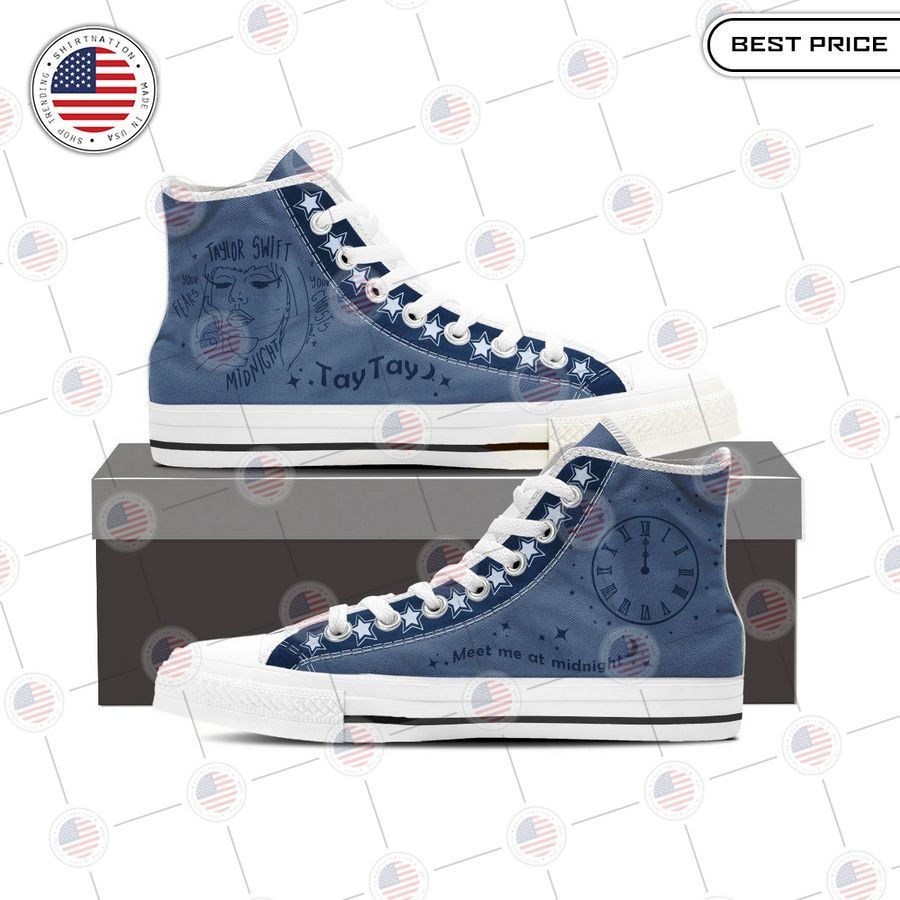 taylor swift meet me at midnigh canvas high top shoes 1 723