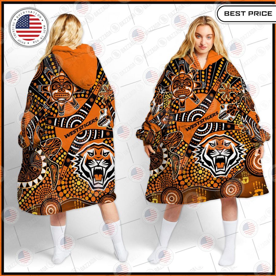 wests tigers hoodie blanket 1 756