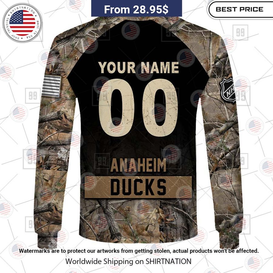 Anaheim Ducks Hunting Camo Custom Shirt You are always best dear