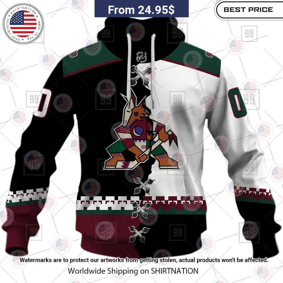 arizona coyotes mix jersey 2023 custom hoodie 2 923