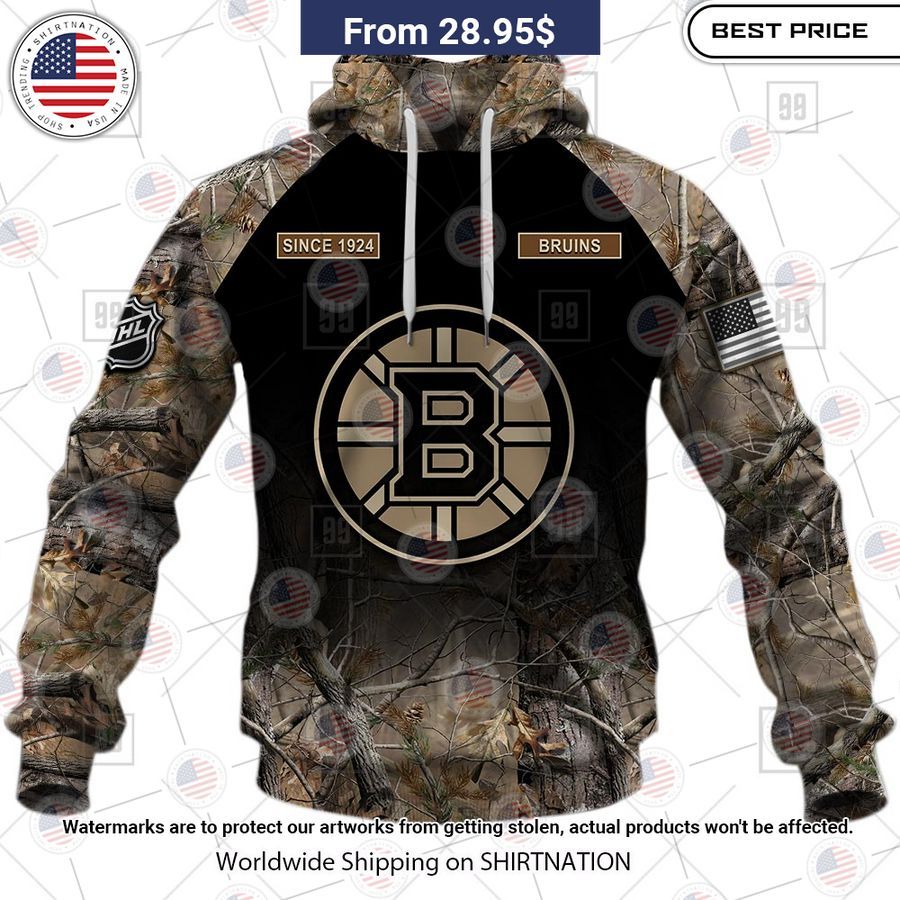 Boston Bruins Hunting Camo Custom Shirt Out of the world