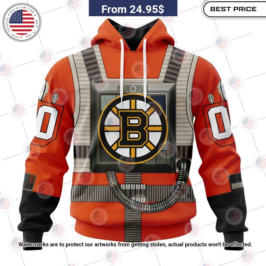 Boston Bruins Star Wars Rebel Pilot Design Custom Shirt You look lazy
