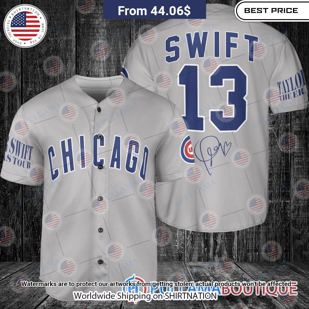 Chicago Cubs Taylor Swift Baseball Jersey Elegant and sober Pic
