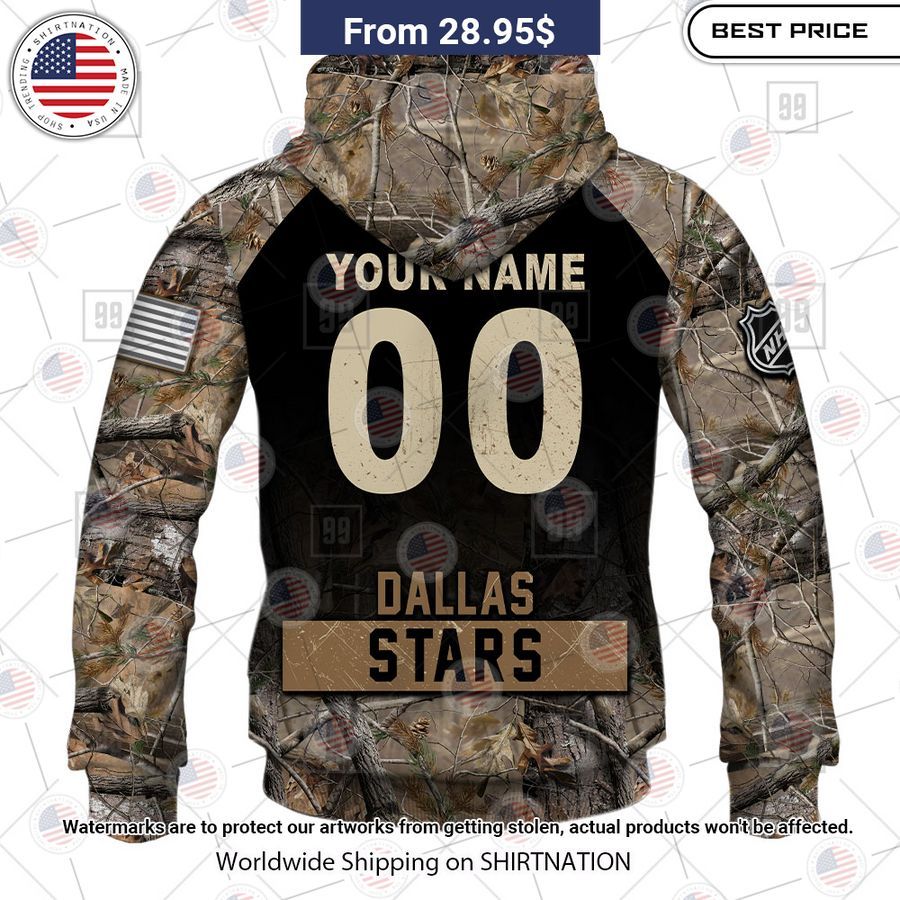 Dallas Stars Camouflage Custom Hoodie Good look mam
